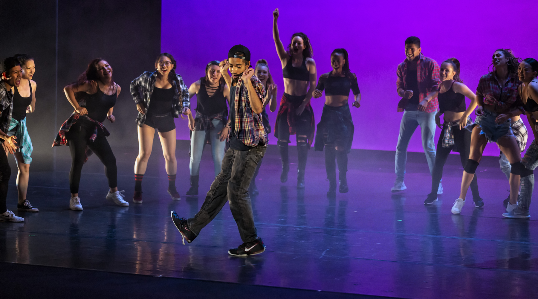 Performers on stage