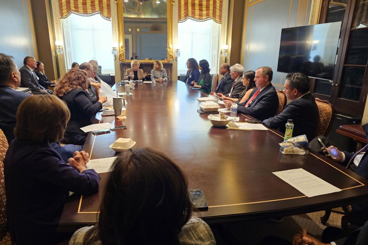 While in Washington D.C. for CSU Hill Day, Chancellor García attended a lunch April 10, 2024, with members of the California Democratic Party.