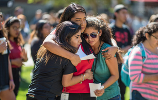 students on campus - campus support