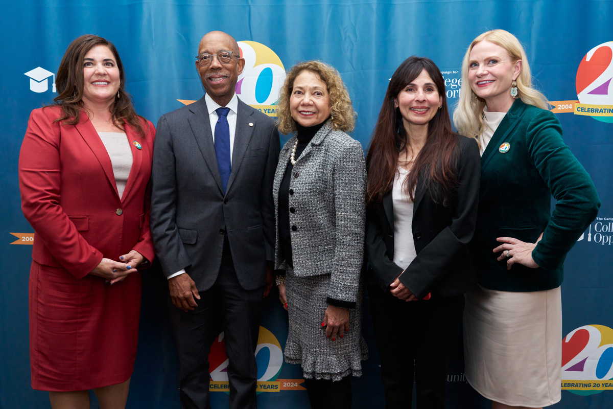 Chancellor García participated in a panel discussion on the importance of higher education hosted by The Campaign for College Op