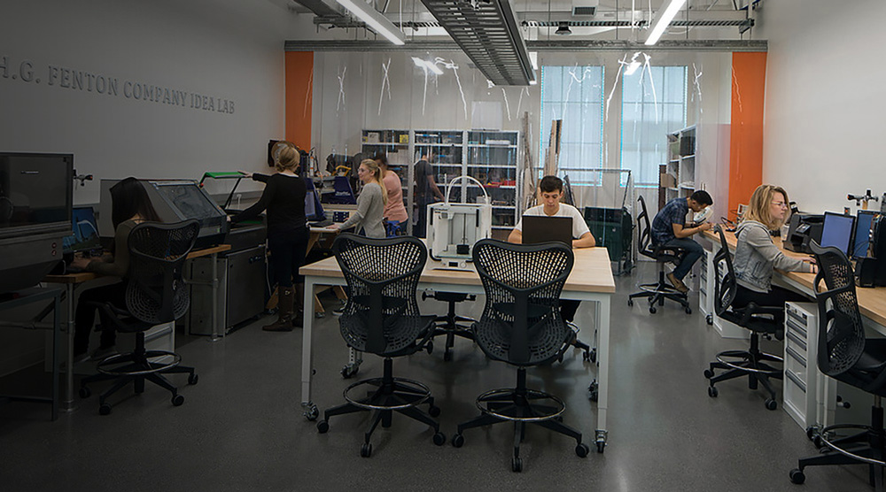 SDSU students work in the ZIP Launchpad.