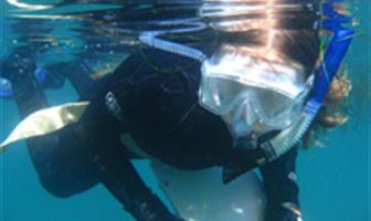 Student scuba diving
