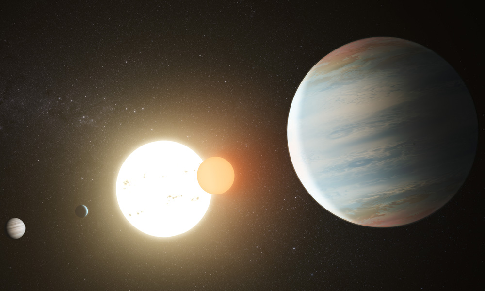 image of the sun and planets in space